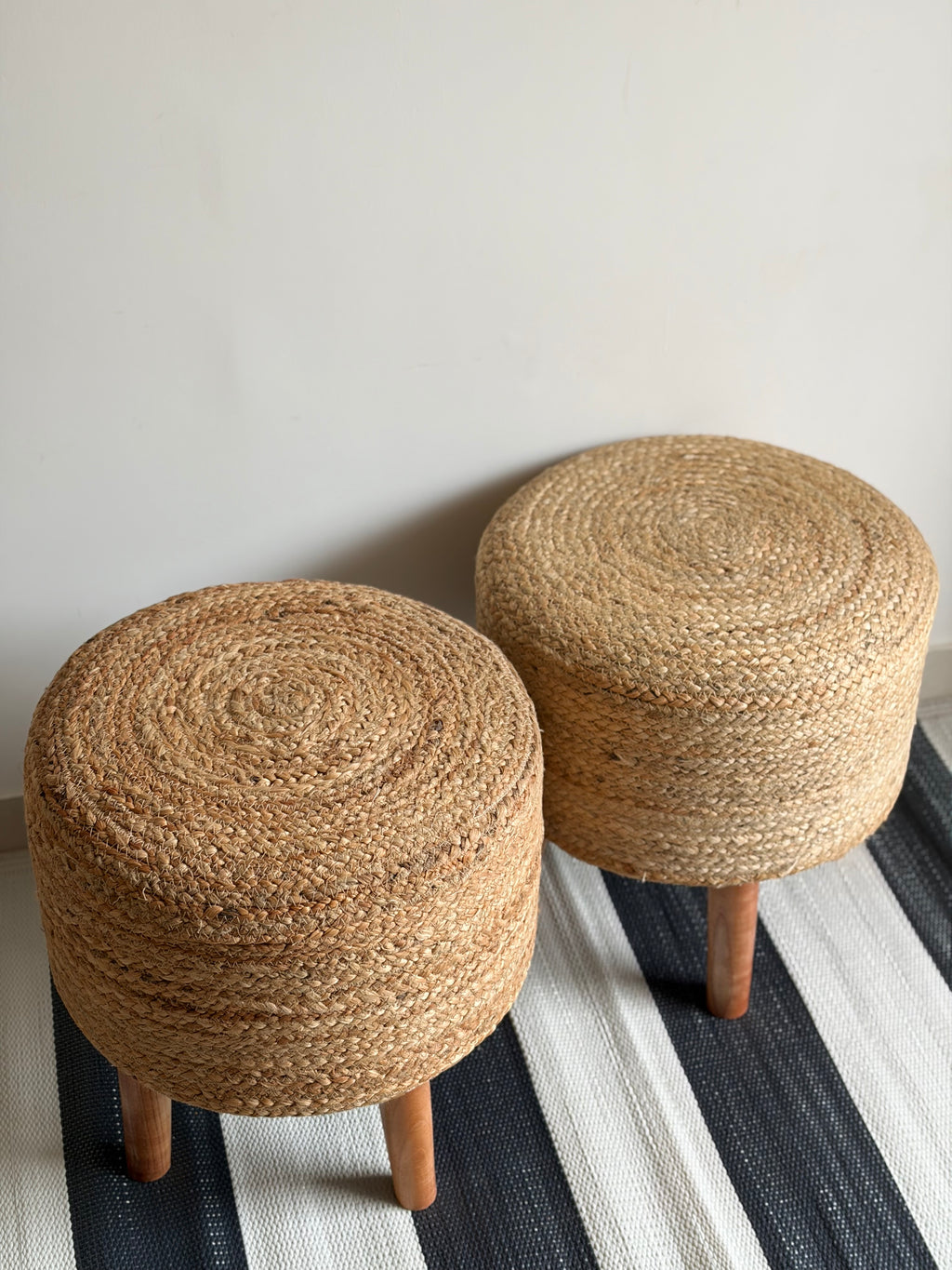 Jute seating stool