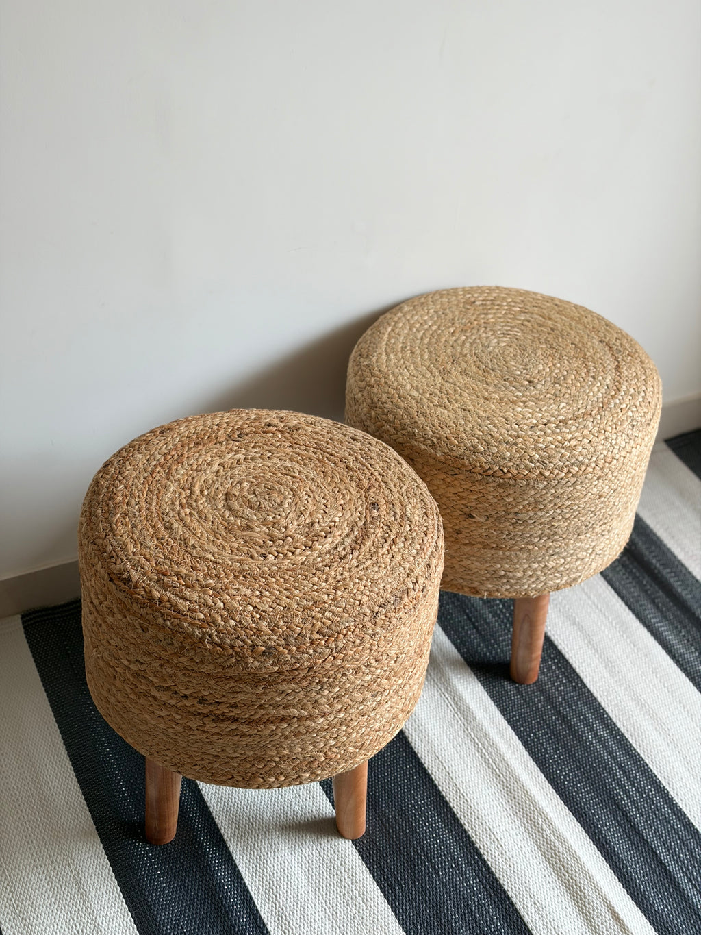 Jute seating stool