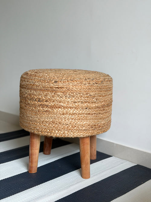 Jute seating stool