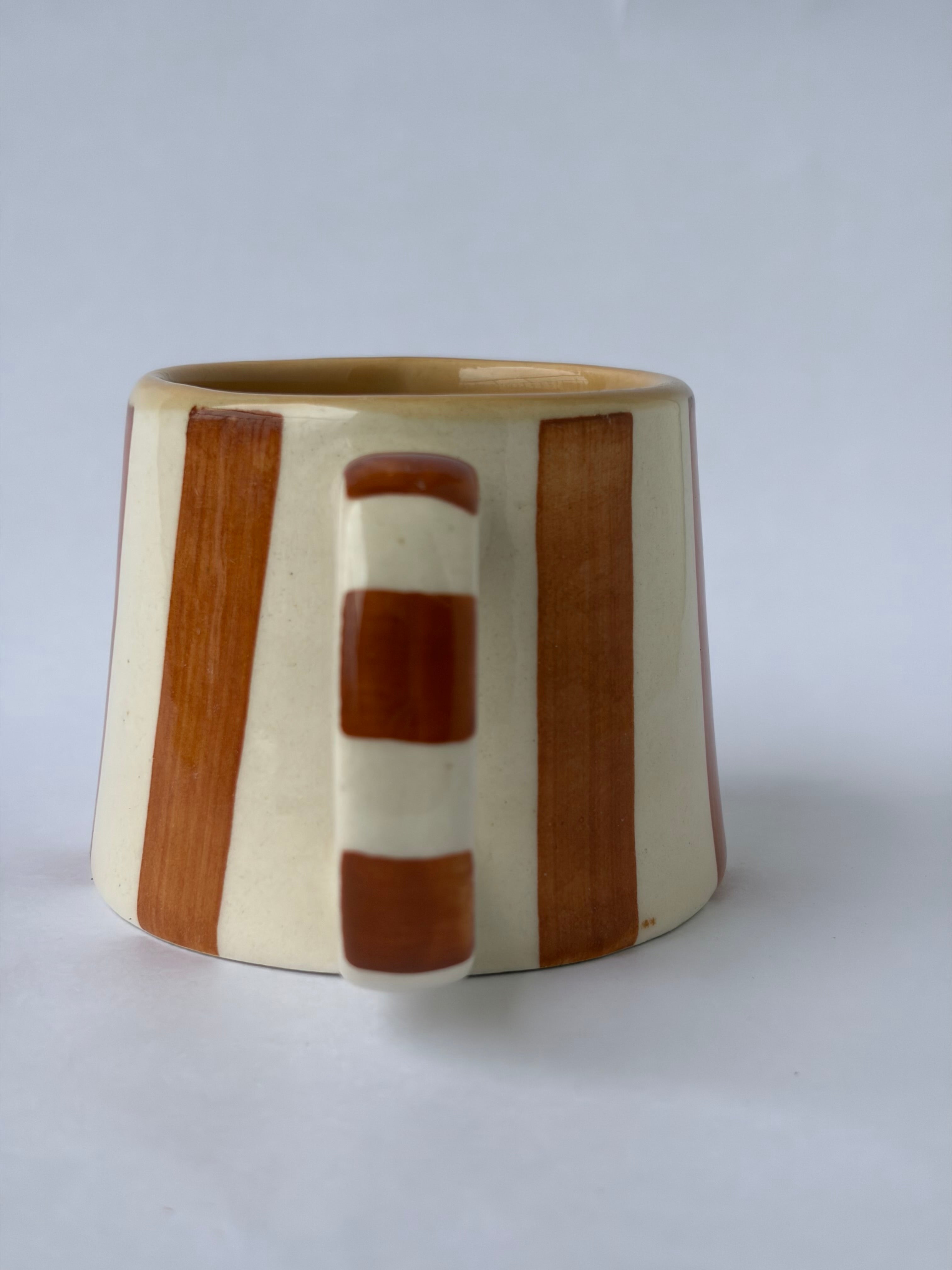 Mustard Striped Mug