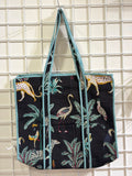 Animal print tote bag