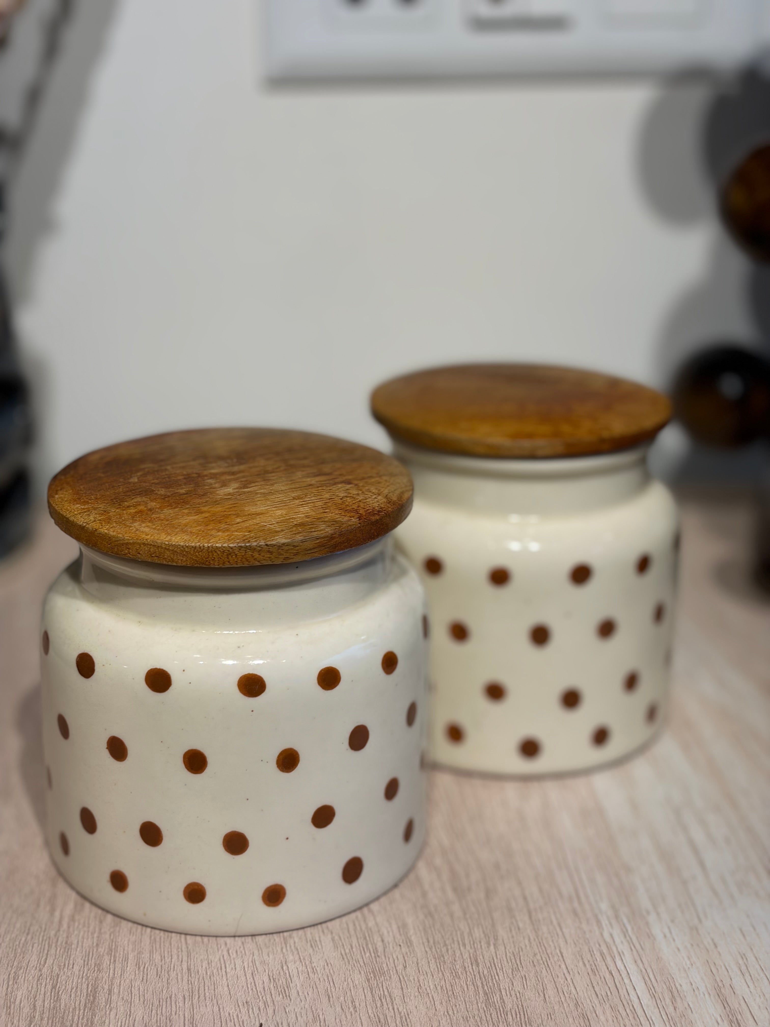 Polka dot Jar